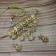 Traditional Rajasthani AD Aad Necklace Set – Gold Plated Bridal Choker with Dangling Stones AAD 002
