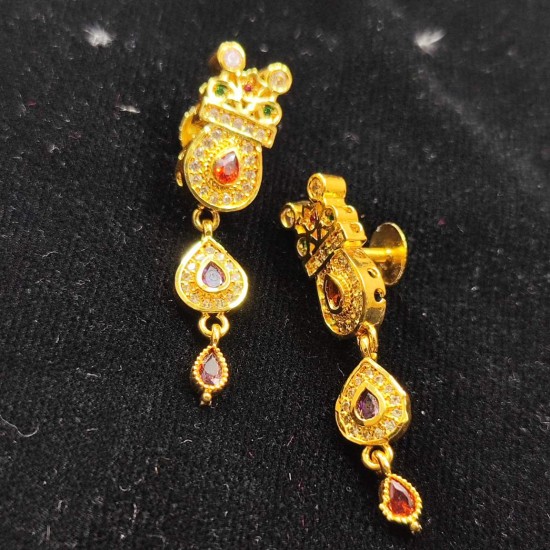 Handcrafted Rajasthani AD AAD For  bridal wear ,A Traditional gold plated Aad 003