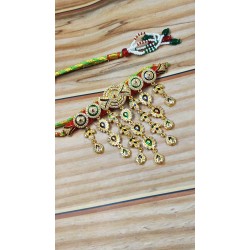 Exquisite Rajasthani Mini Aad Necklace – Handcrafted Kundan Bridal Mini Choker Set AAD 012