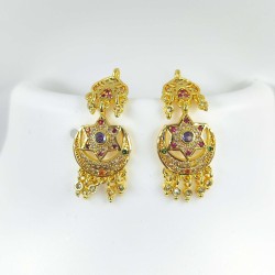AD Earrings star design in pital pech multi colour 