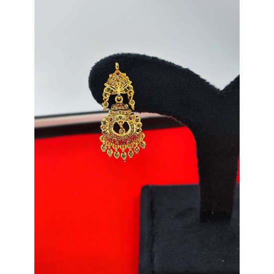 AD Earrings circle design in multi colour er-006