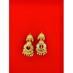 AD Earrings circle design in multi colour er-006