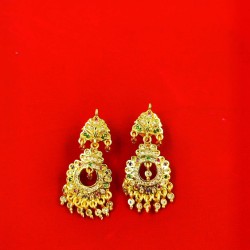 AD Earrings circle design in multi colour er-006