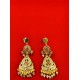 AD Earrings heart design in kalash motif pital pech multi colour er-009