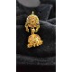 Gold Plated Ad Earrings Jhumka For Traditional Look In Pital Pech ER015