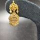 Ad Exquisite Traditional Gold Small Earrings with Colorful Stones ER028