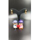 Traditional Ad Mini Earrings With Flower Design Motif In Multi Colour Stones ER029