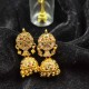 Flower Inspired Ad Jhumka Earrings with Kundan and Gemstone Detailing In Multi Colours ER035