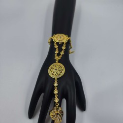 AD Hastfool 2ps Ring Braslet  AD flower design in multi colour HF-002