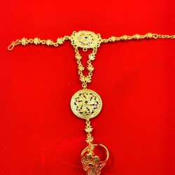 AD Hastfool 2ps Ring Braslet  AD flower design in multi colour HF-002