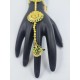 Ad Hast fool 2ps Ring Braslet  AD  peacock design in green colour HF-003