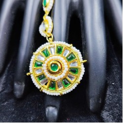 Hastfool  2ps Ring Braslet chakri design in green colour HF-008