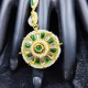 Hastfool  2ps Ring Braslet chakri design in green colour HF-008