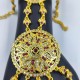 Hastfool Exquisite Gold & red Gemstone hastfool  Traditional Bridal Jewelry HF-010
