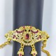 Hastfool Exquisite Gold & red Gemstone hastfool  Traditional Bridal Jewelry HF-010