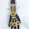 Exquisite Gold  2ps Hast phool Hand Harness with Pearls & Green Stones – Traditional Bridal & Festive Jewelry HF-013