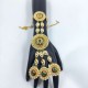 Exquisite Gold  2ps Hast phool Hand Harness with Pearls & Green Stones – Traditional Bridal & Festive Jewelry HF-013