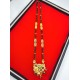 AD Mangalsutra 2 line big pandent peacock design in multi colour MS-004
