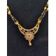 AD Mangalsutra 2 line small pandent circle design in multi colour MS-010