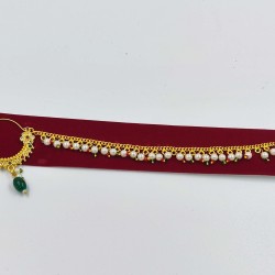 Nath nose ring 7 stones in red green colour NR-001