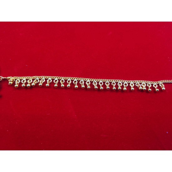 Nath nose ring double peacock in green mehroon meena colour NR-004