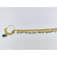 Nath nose ring 7 stones in green colour NR-010