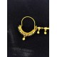Nath AD nose ring with peacock design in multi colour NR-011