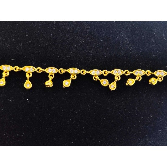 Nath AD nose ring with peacock design in multi colour NR-011