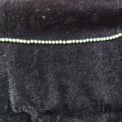 Indian Bridal Ad Nath Nose Ring in 7 Stones  Design with Green and White Accents NR-17