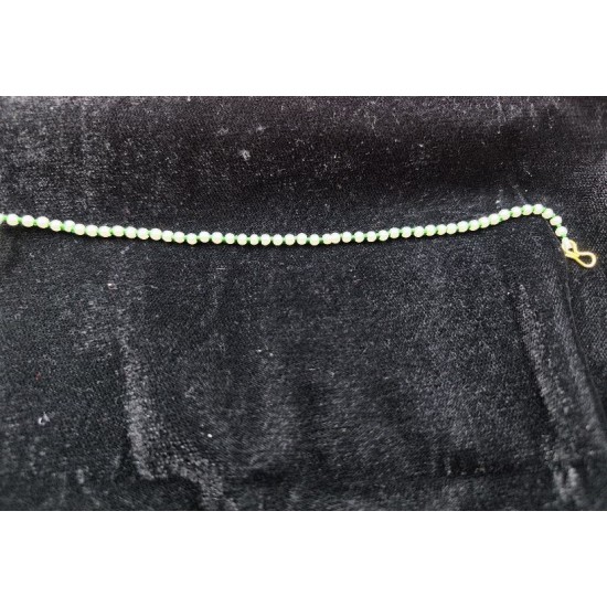 Handcrafted Indian Bridal Ad Nath Nose Ring with Green and White Accents NR-14