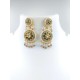 Maharani Haar with earrings 8 circles  design and flower motif (MH-170-001)