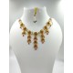 Micro gold plated 7 pandent chik set AD necklace 