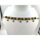 3 line crystal chokers 9 pandent in black colour 