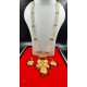 Traditional 10 Line Pearl and Gold Necklace Set with Matching Earrings MH003