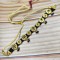 3 line crystal chokers 9 meena pandent in black colour
