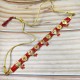 3 line crystal chokers 9 pandent in red colour