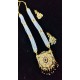Maharani Haar with earrings kundan and mina design with big crystal stone  motive (MH-135-005)