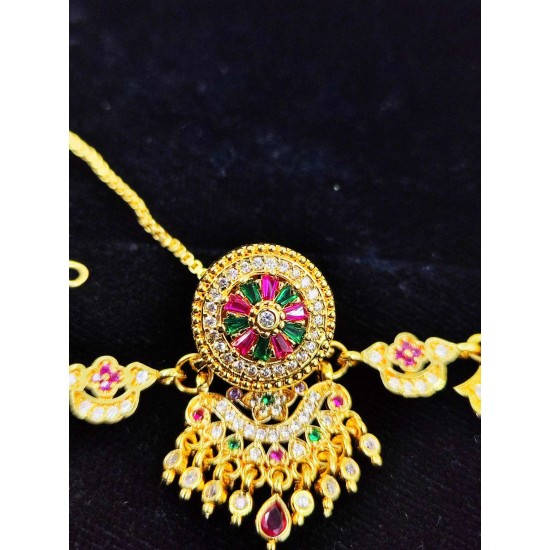 AD Rakhdi pink circles design in multi colour RK-002