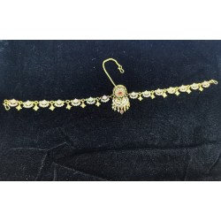 AD Rakhdi  flower design with flower shape jhela in multi colour RK-008