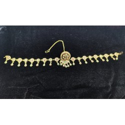 AD Rakhdi 6 leafs flower design with star and circle jhela in multi colour RK-009