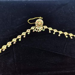 AD Rakhdi circles design with drop design jhela in multi colour RK-010