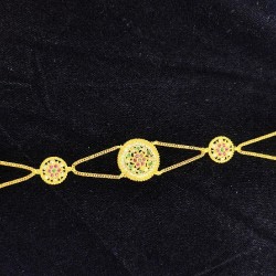 Shish fool flower design in pink green colour SF-001