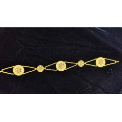 Shish fool flower design in pink green colour SF-001