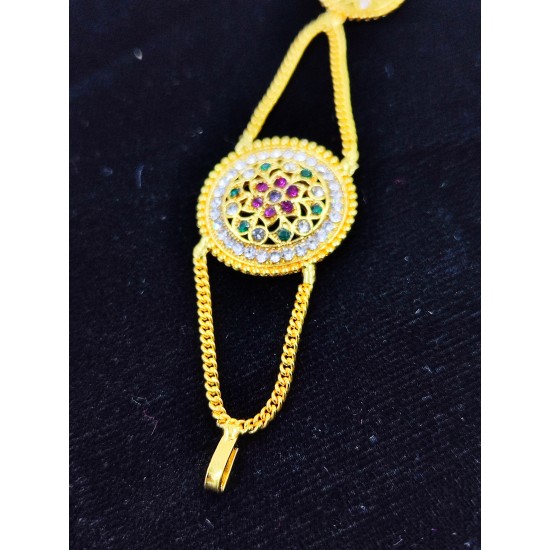 Shish fool flower design in pink green colour SF-001