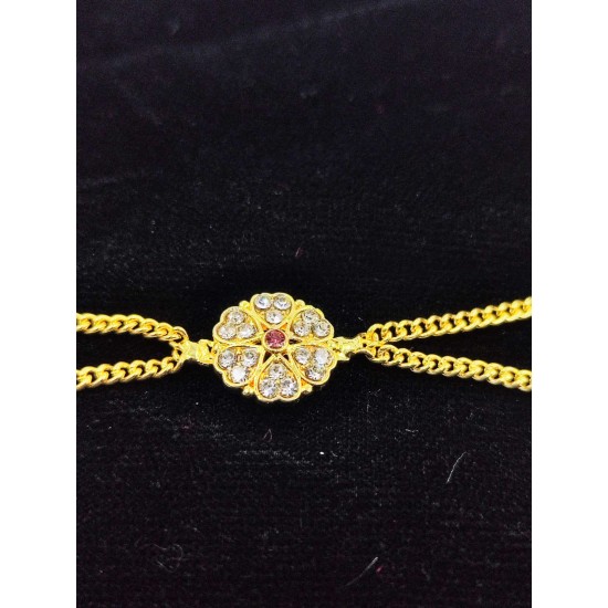 Shish fool Matha Patti peacock design in multi colour SF-003