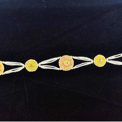 Shish fool Matha Patti moti flower design in multi colour SF-004