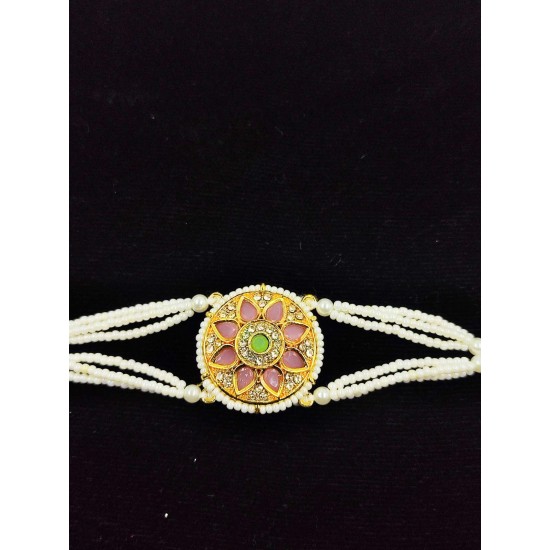 Shish fool Matha Patti moti flower design in multi colour SF-004