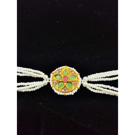 Shish fool Matha Patti moti flower design in multi colour SF-004