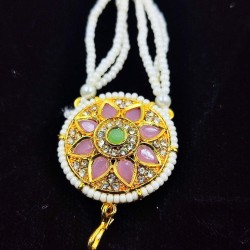 Shish fool Matha Patti moti flower design in multi colour SF-004