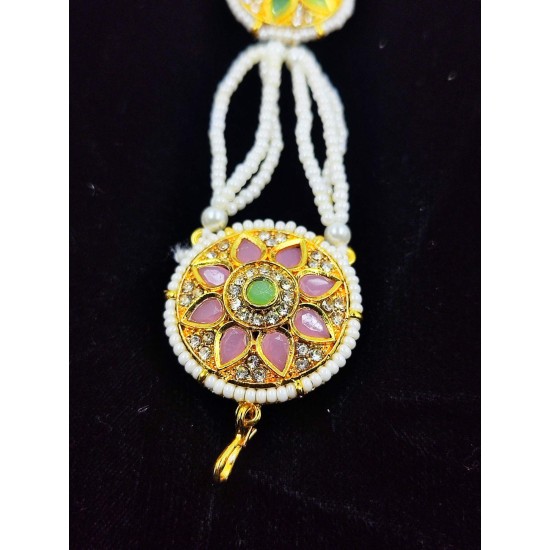 Shish fool Matha Patti moti flower design in multi colour SF-004